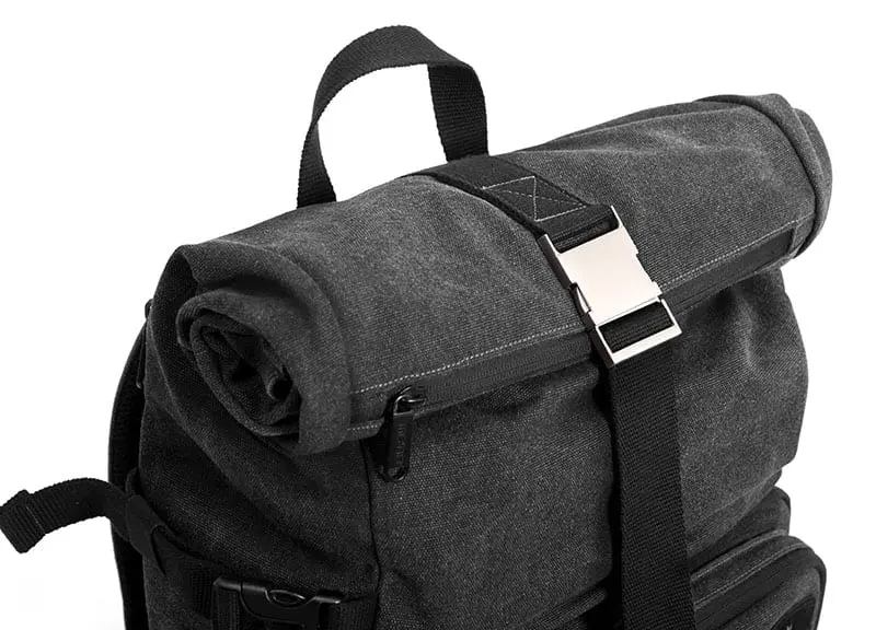 rolltopbag Black buckle