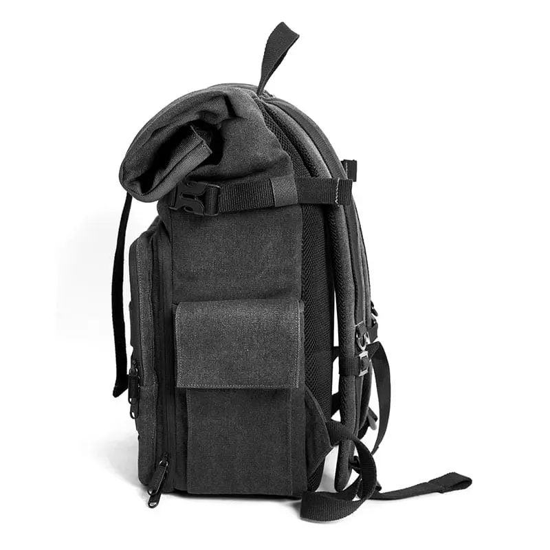 rolltopbag Black side