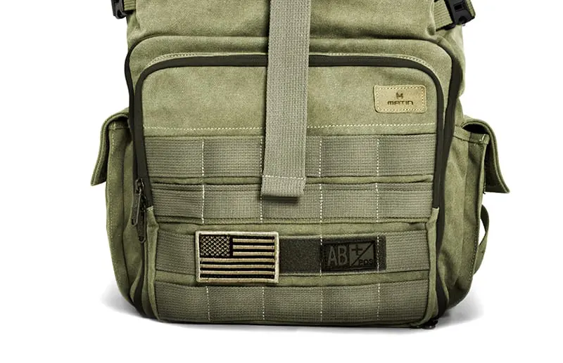 rolltopbag Green patch